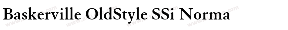 Baskerville OldStyle SSi Normal字体转换